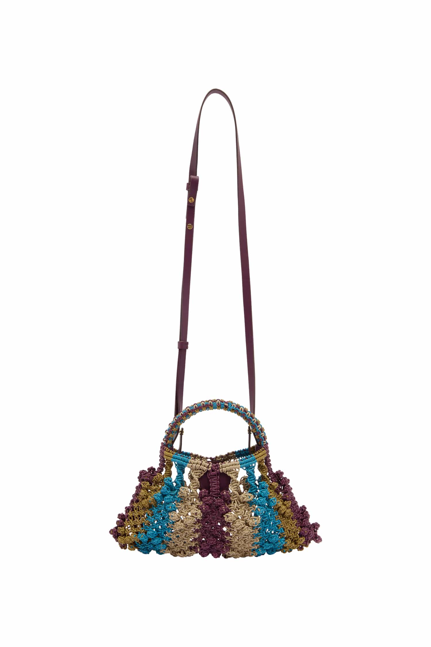 Alemäis Leather Micro Crescent sac cuir multi