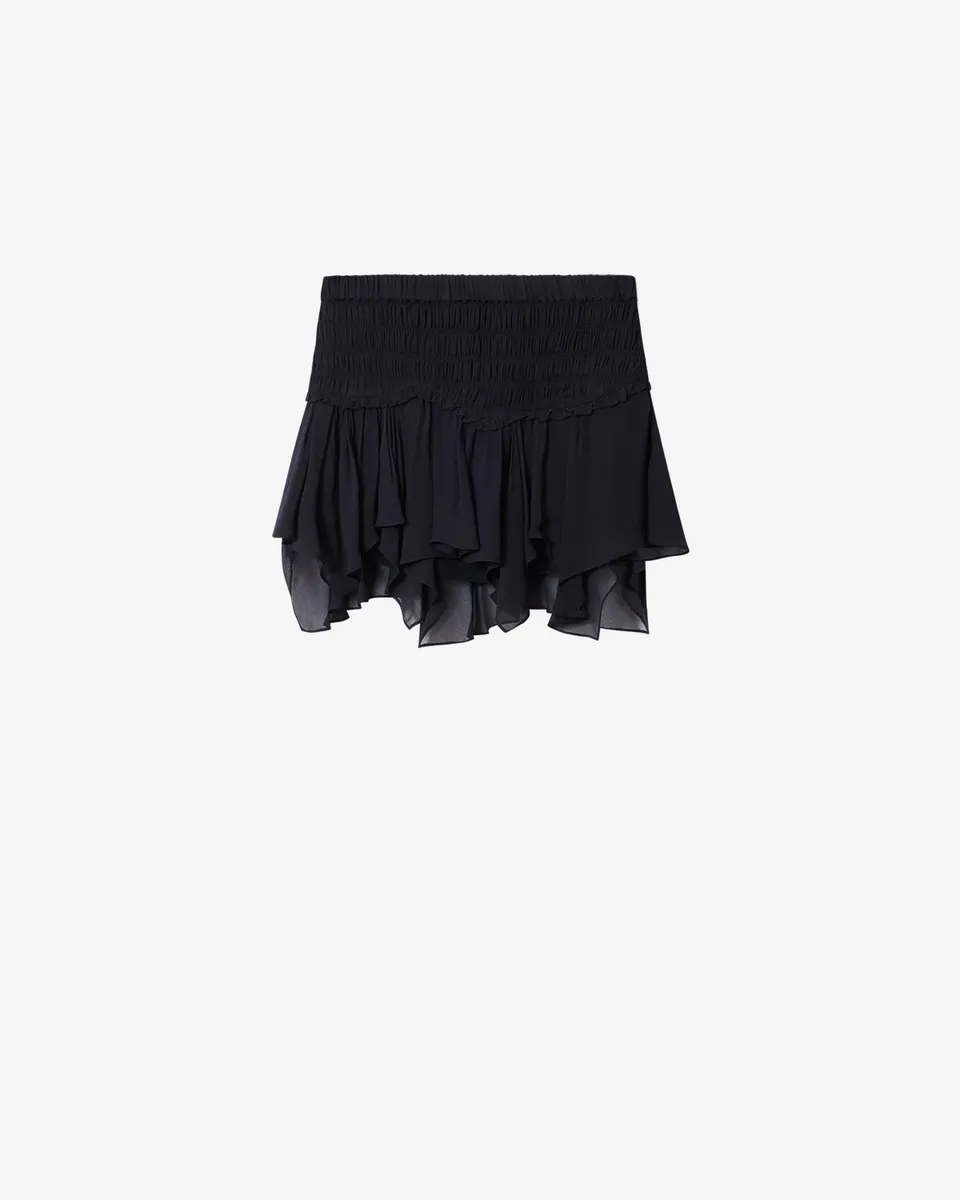 Isabel Marant Fiala JU0541FA jupe noire courte à volants
