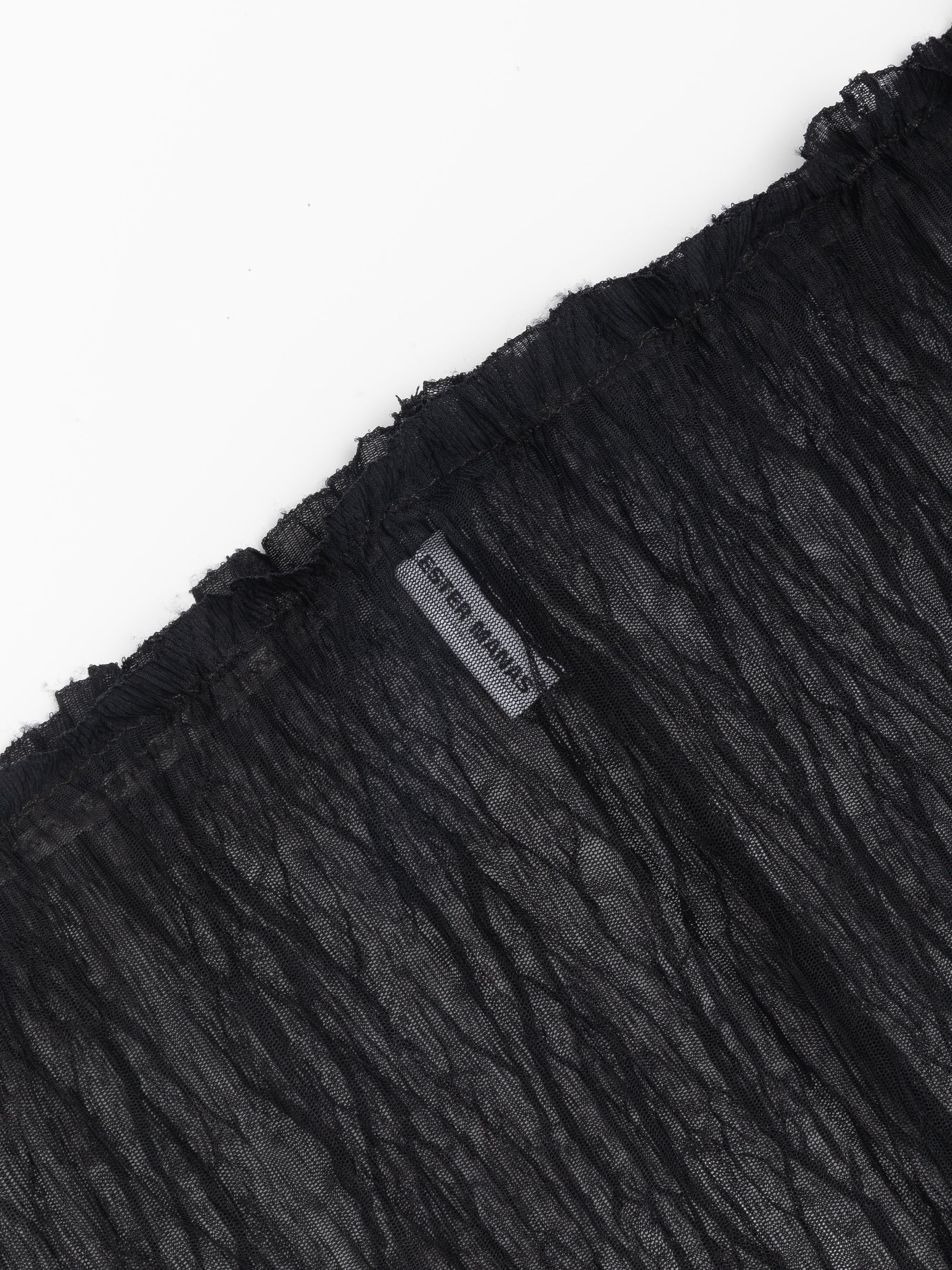 Ester Manas Black Crumpled Easy Skirt jupe noire midi