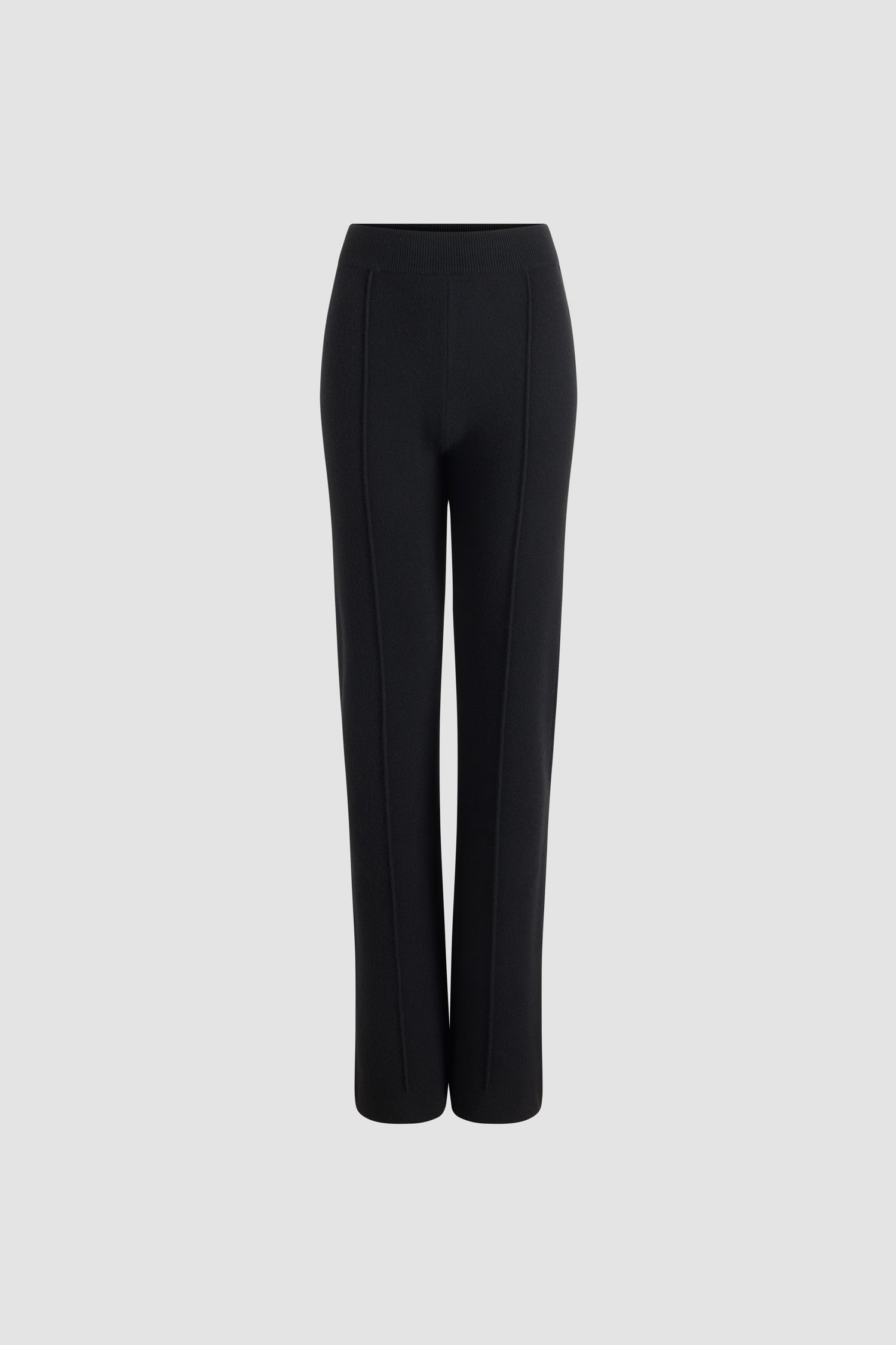 Patou pantalon droit KN299 laine cachemire noir
