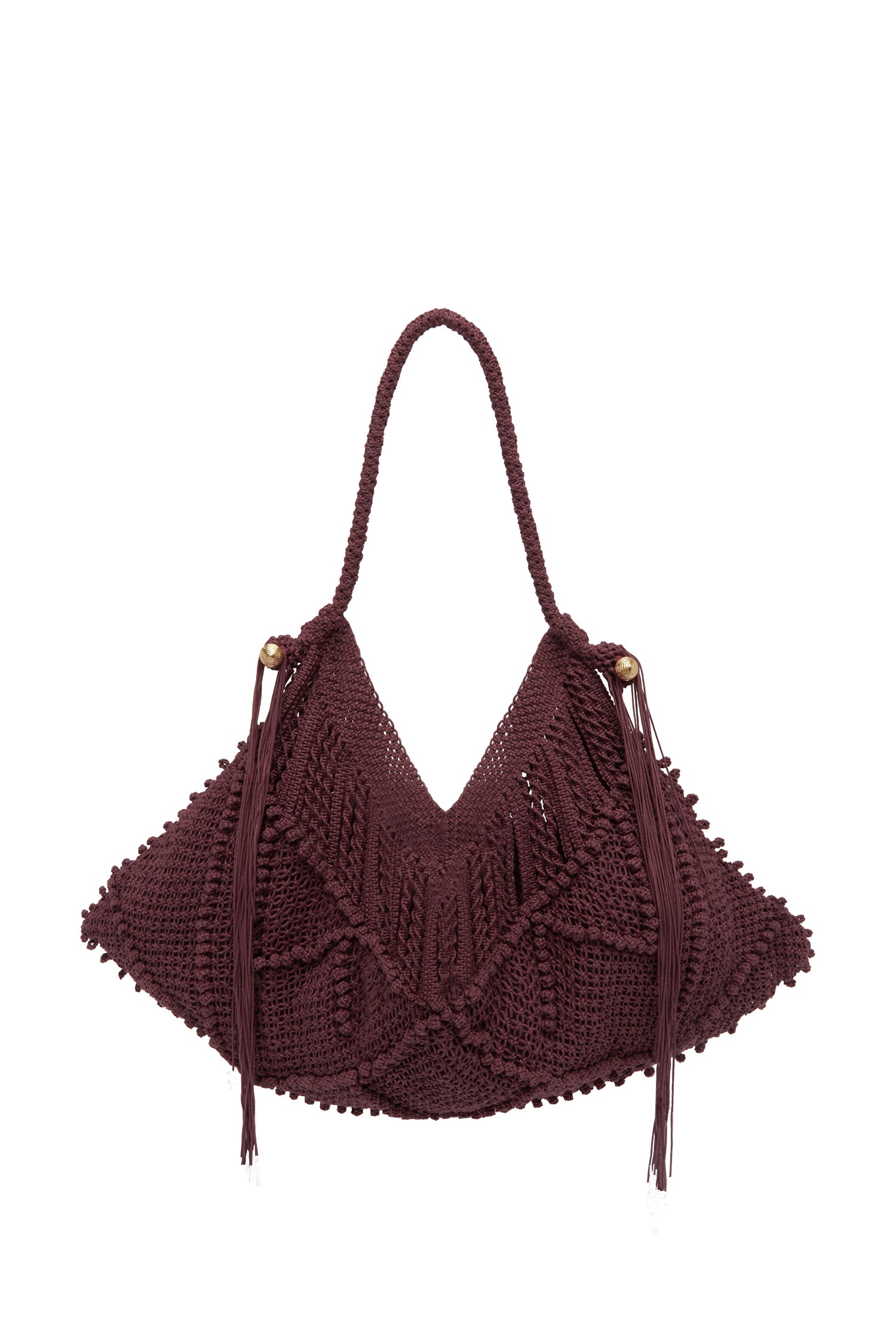 Alemäis Macrame Maxi Crescent Tote sac coton taille unique