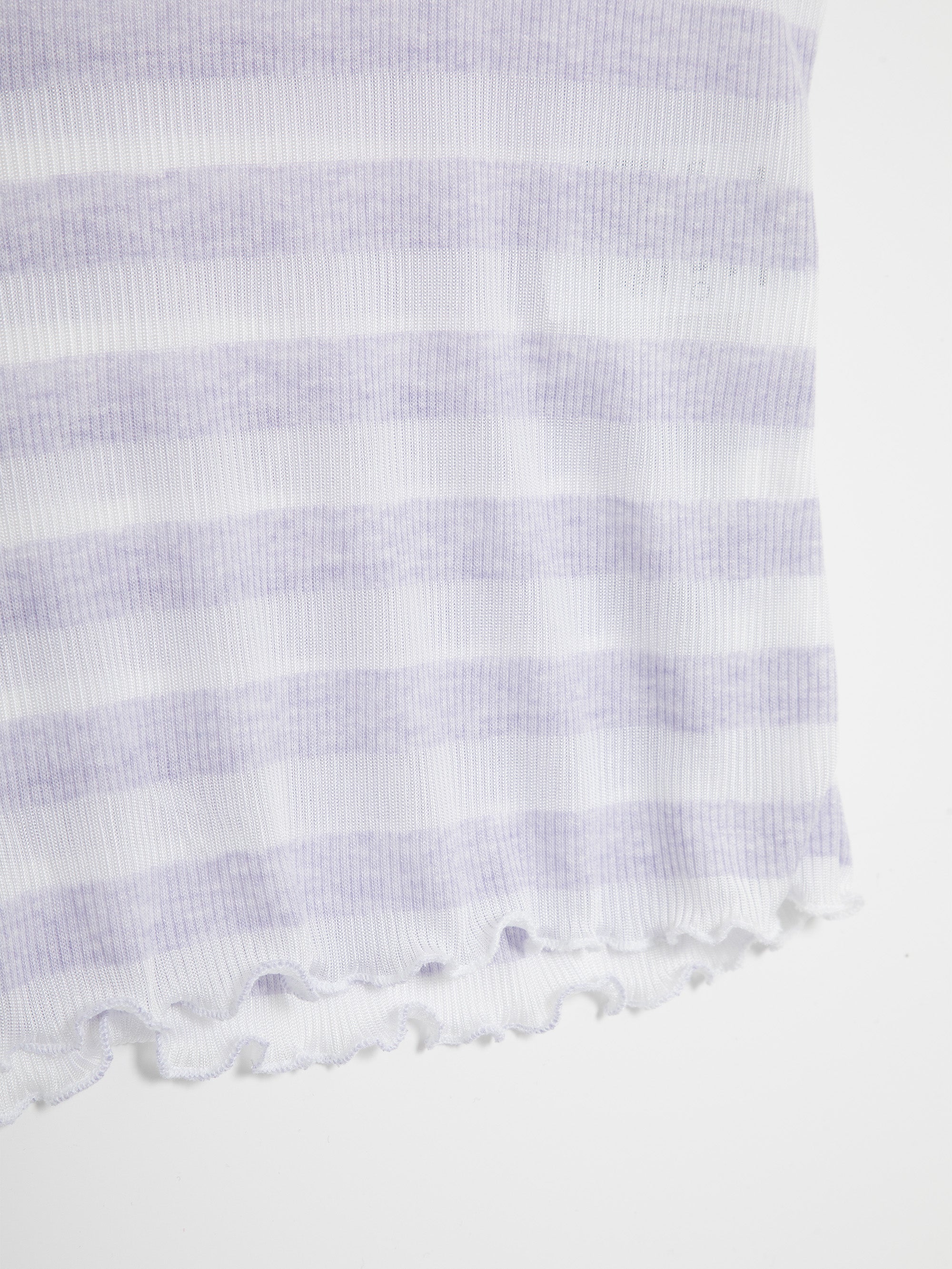 Ester Manas Easy top rayé lilas blanc XS/S