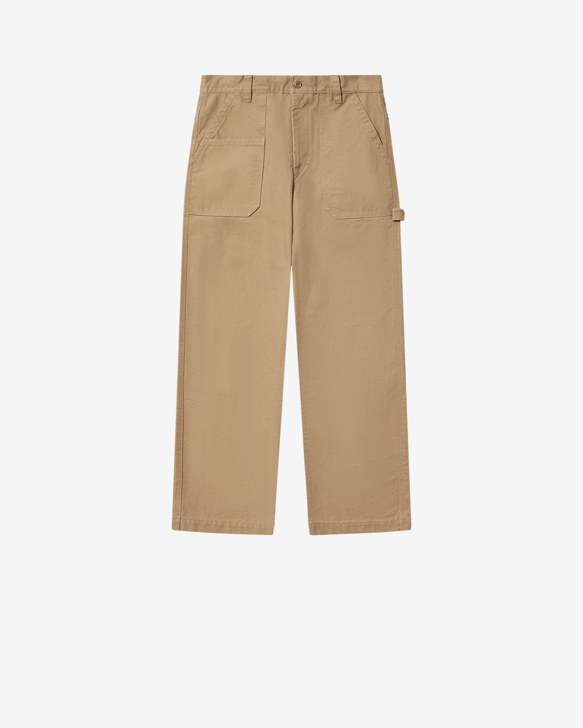Isabel Marant Pantalons Ablo jean beige coton loose