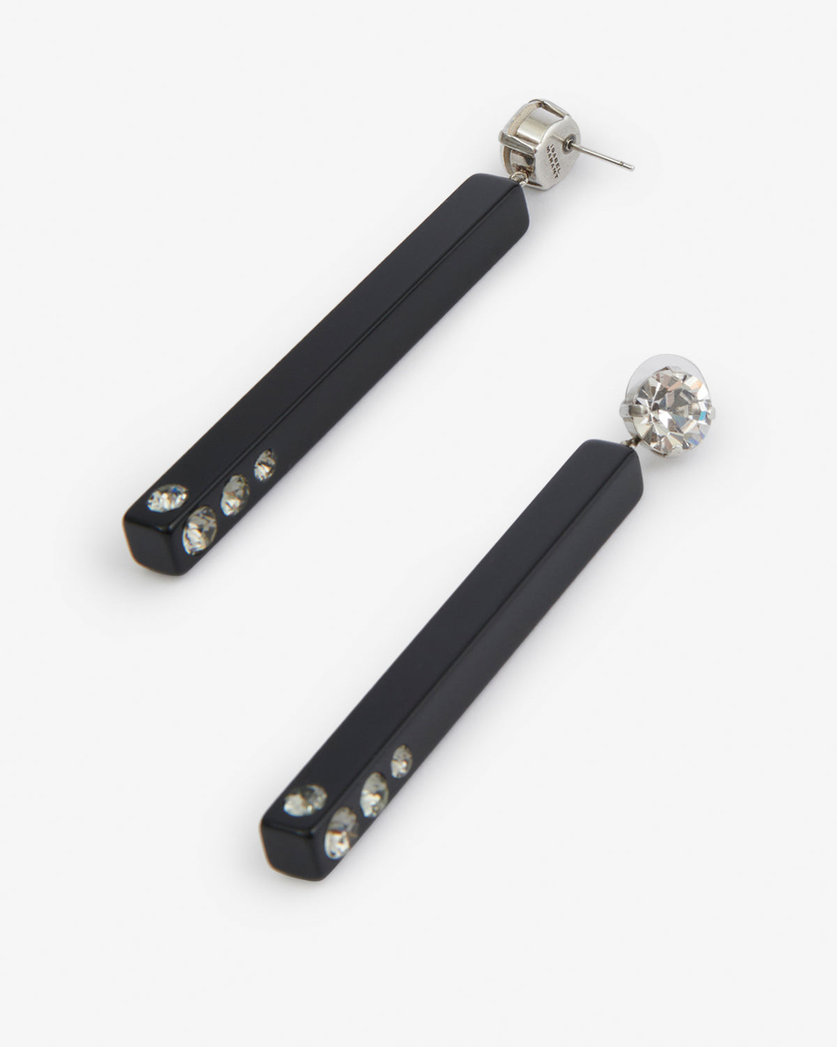 Isabel Marant Karlie boucles oreilles noir argenté