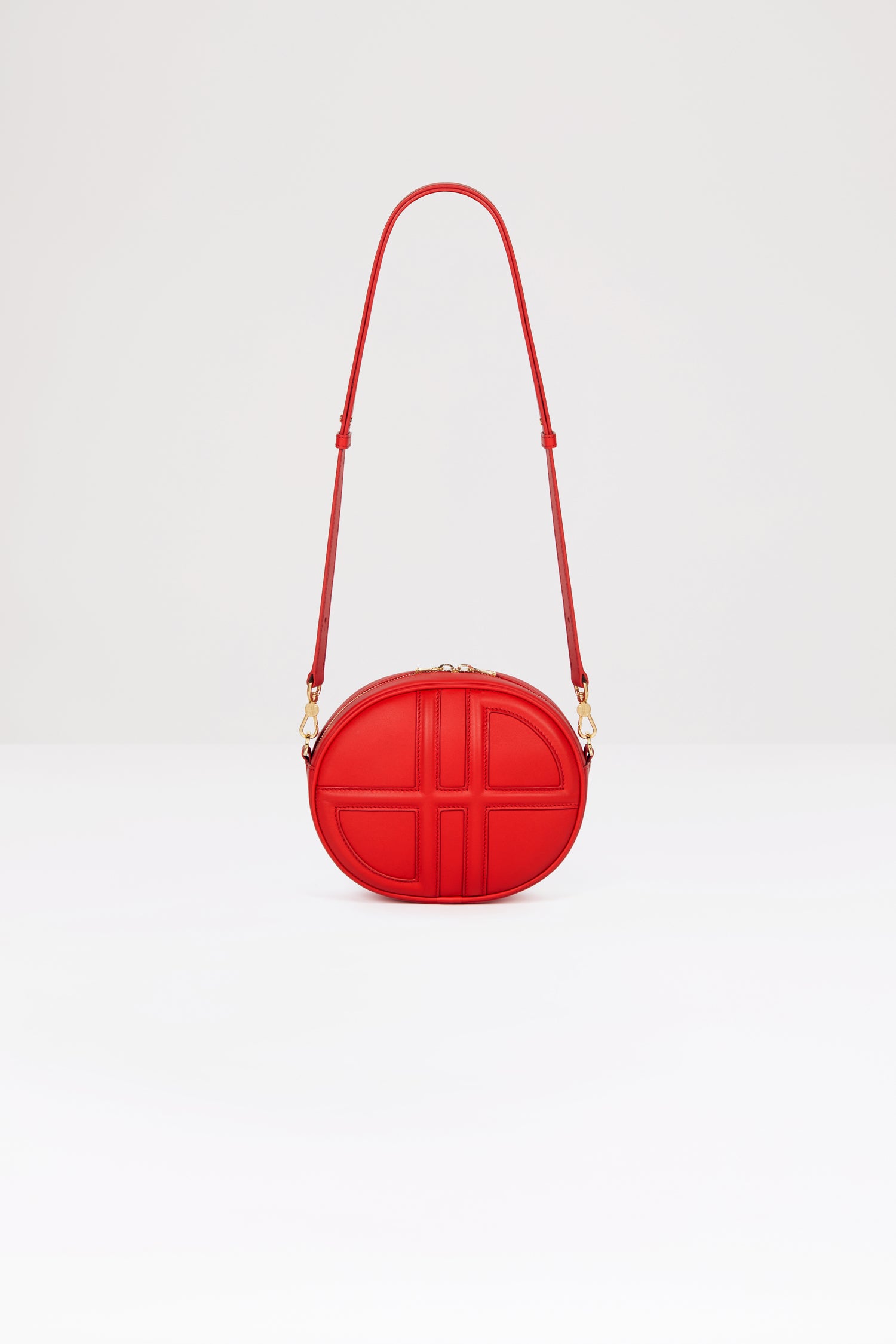 Patou BA004 sac cuir rouge Racing Red 21 cm