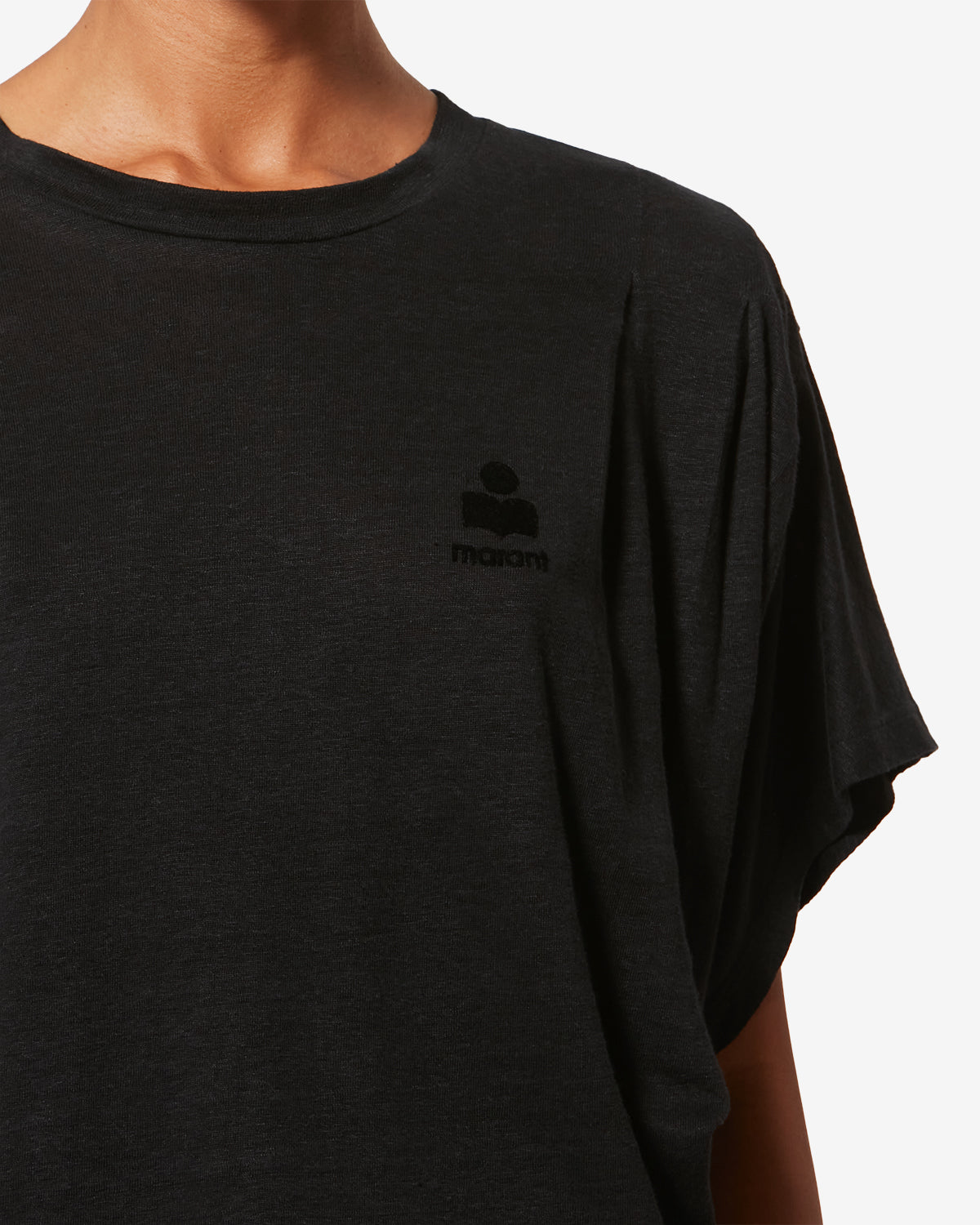 Isabel Marant Kyanzae t-shirt lin noir