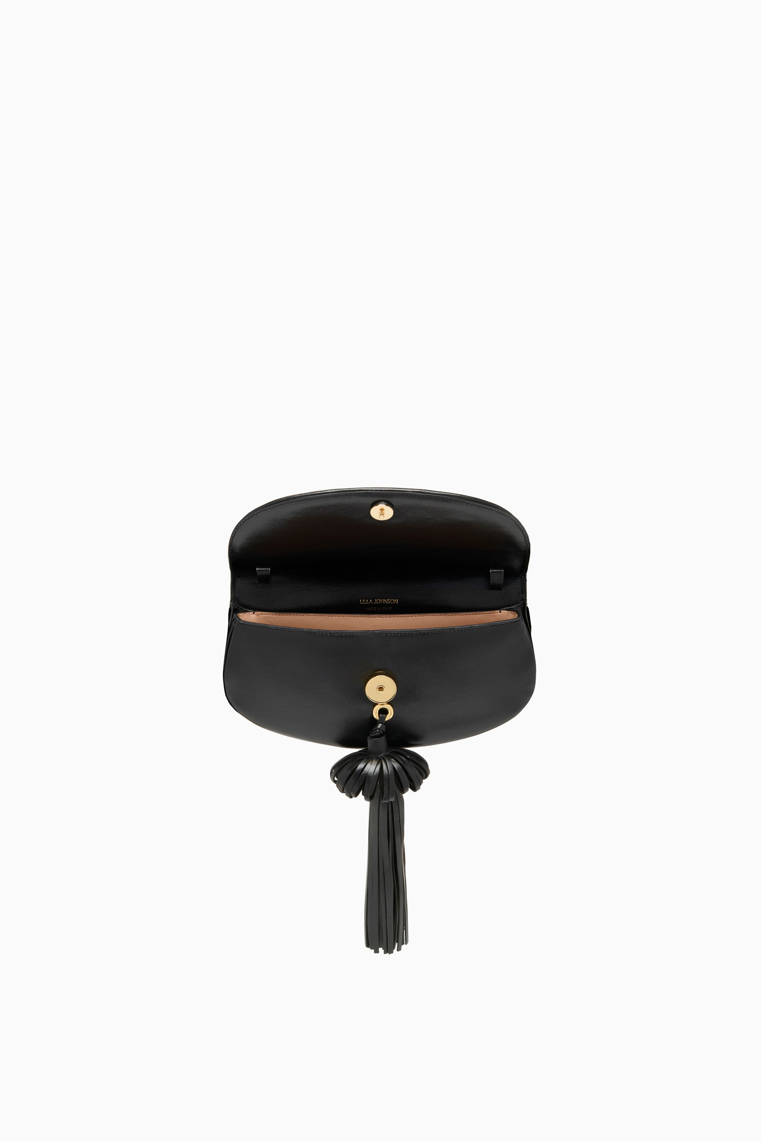 Ulla Johnson Paloma FA251108 sac cuir Noir à pompons