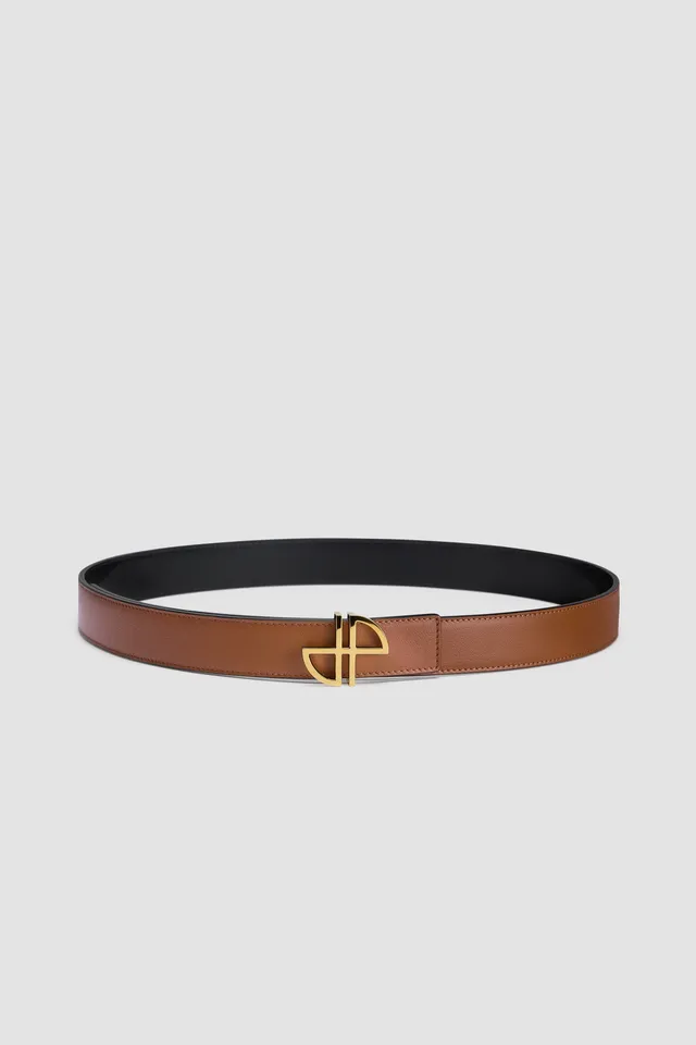 Patou Accessories JP BE001 ceinture cuir Noir Marron S