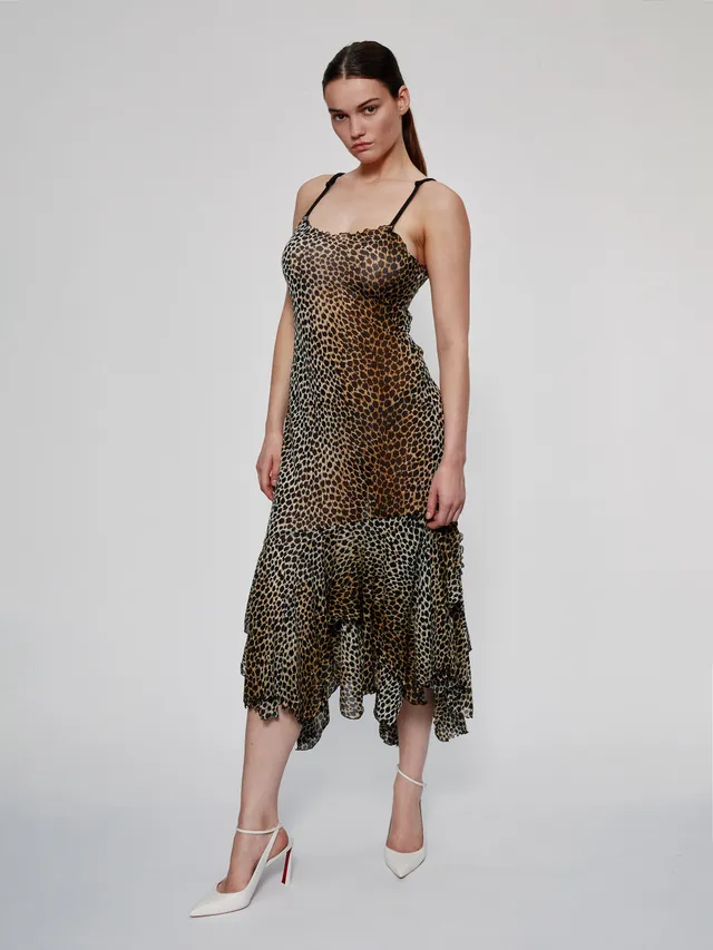 Ester Manas Feline Spaghetti Easy Dress robe feline maxi