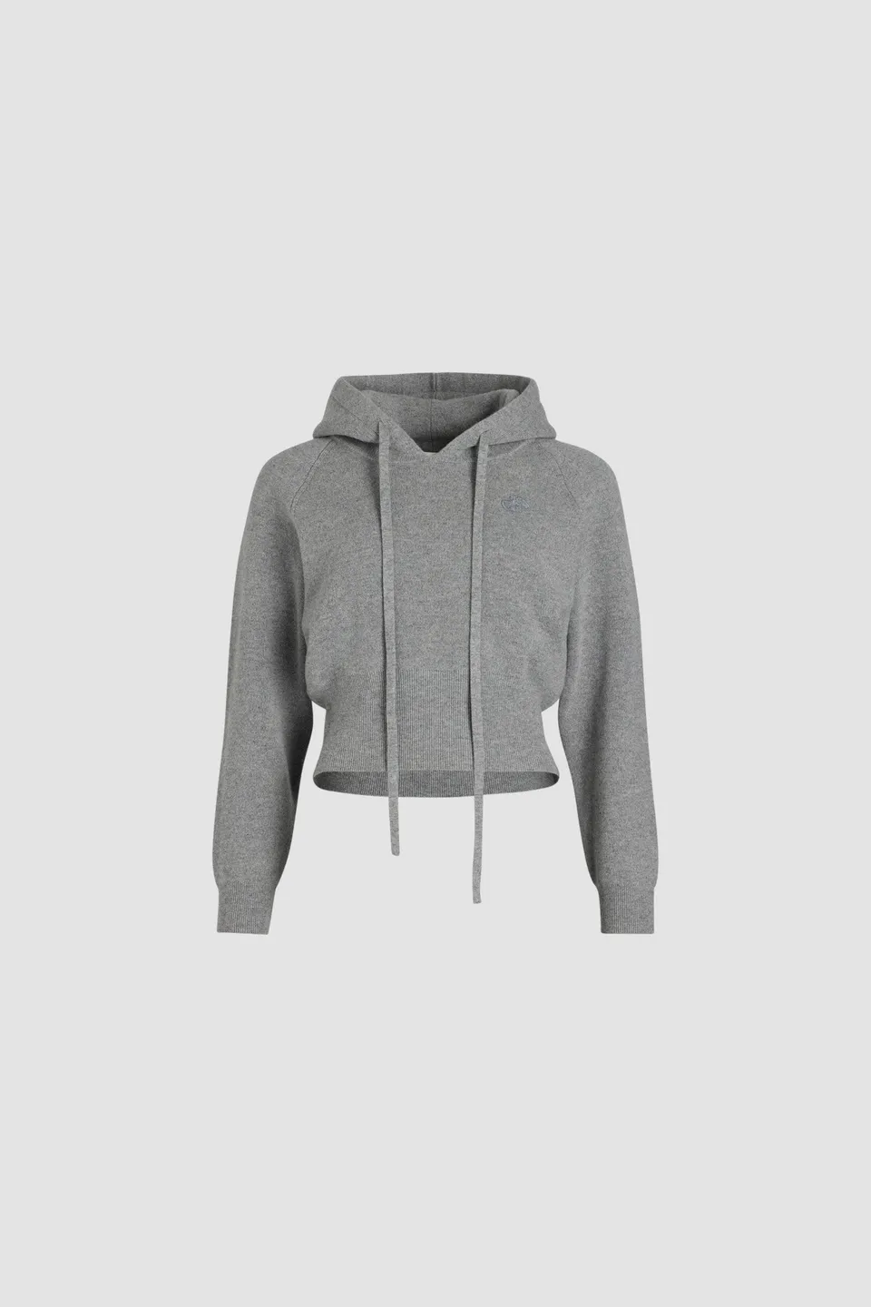 Patou hoodie gris laine cachemire sweat capuche