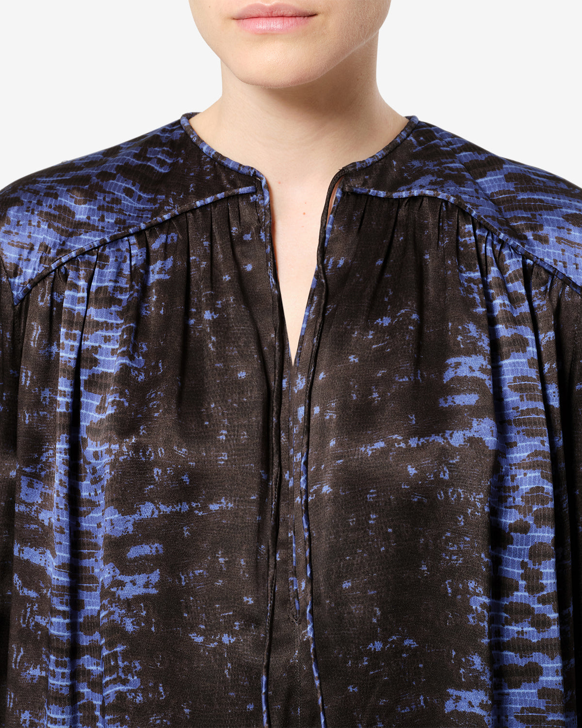 Isabel Marant Laraya HT0990FA blouse soie python nuit
