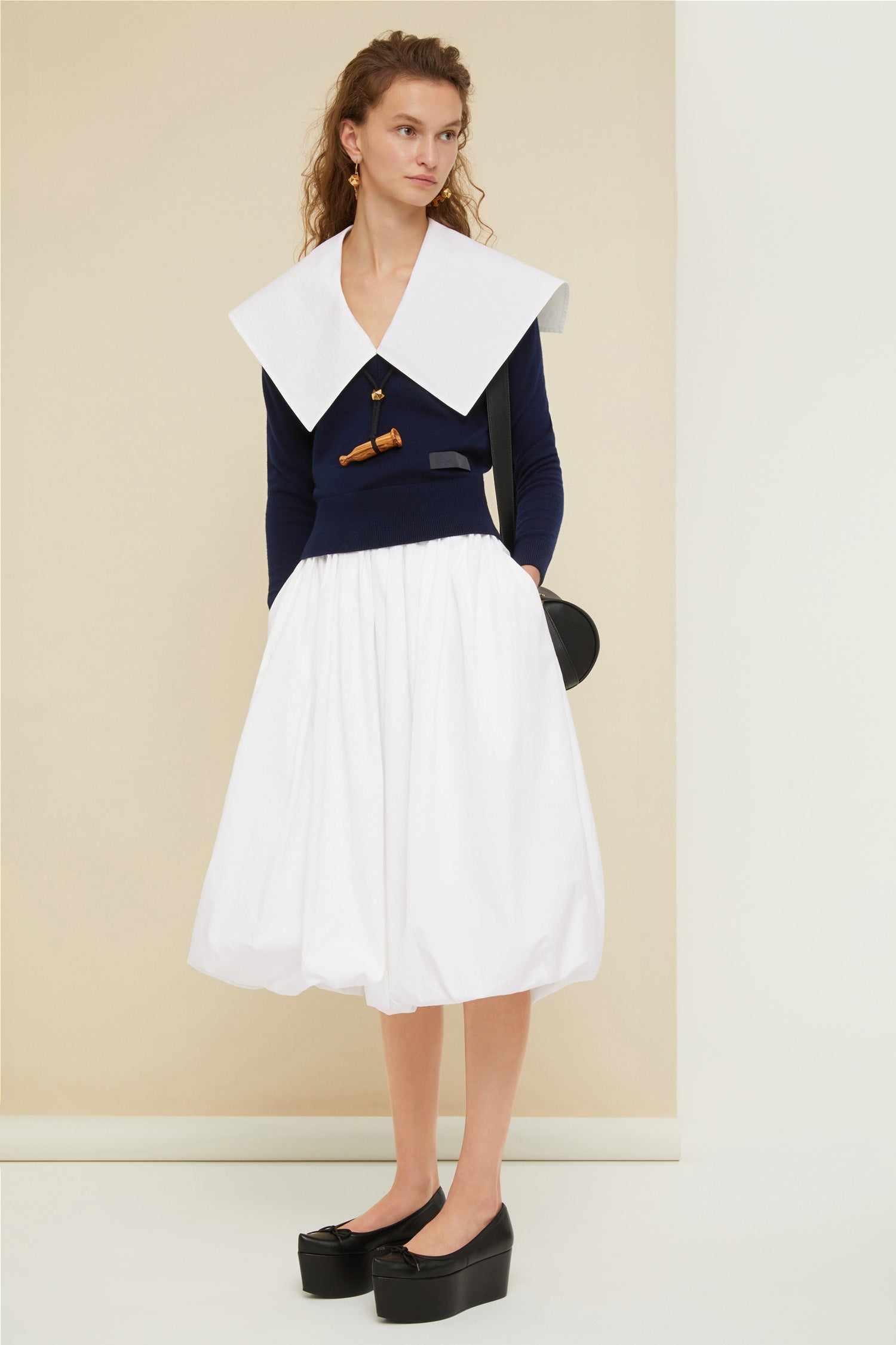 Patou Knitwear KN046 pull marin laine navy P21KN0468032601N