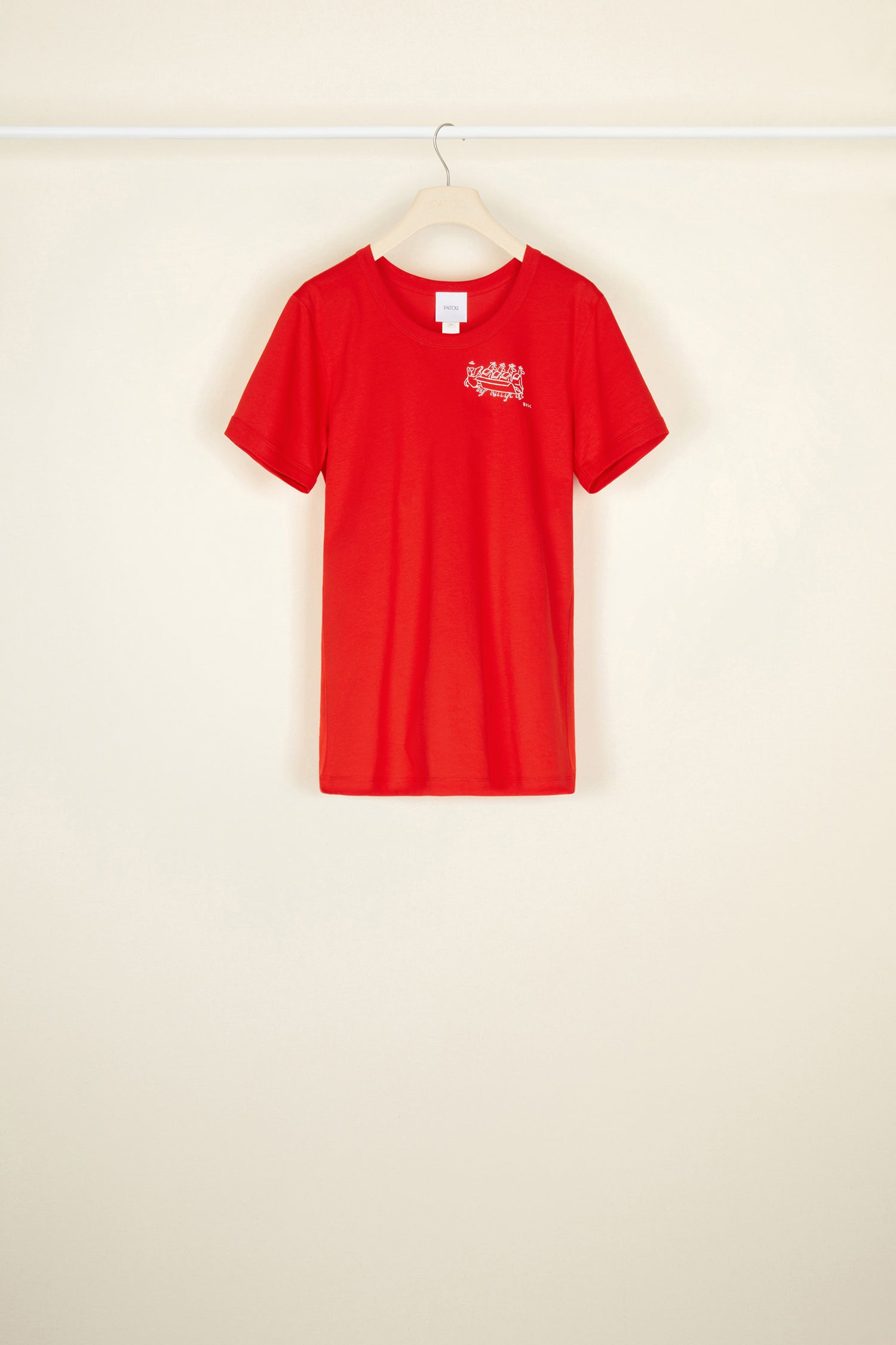 Patou Bosc tee coton bio rouge poppy XS-XXL