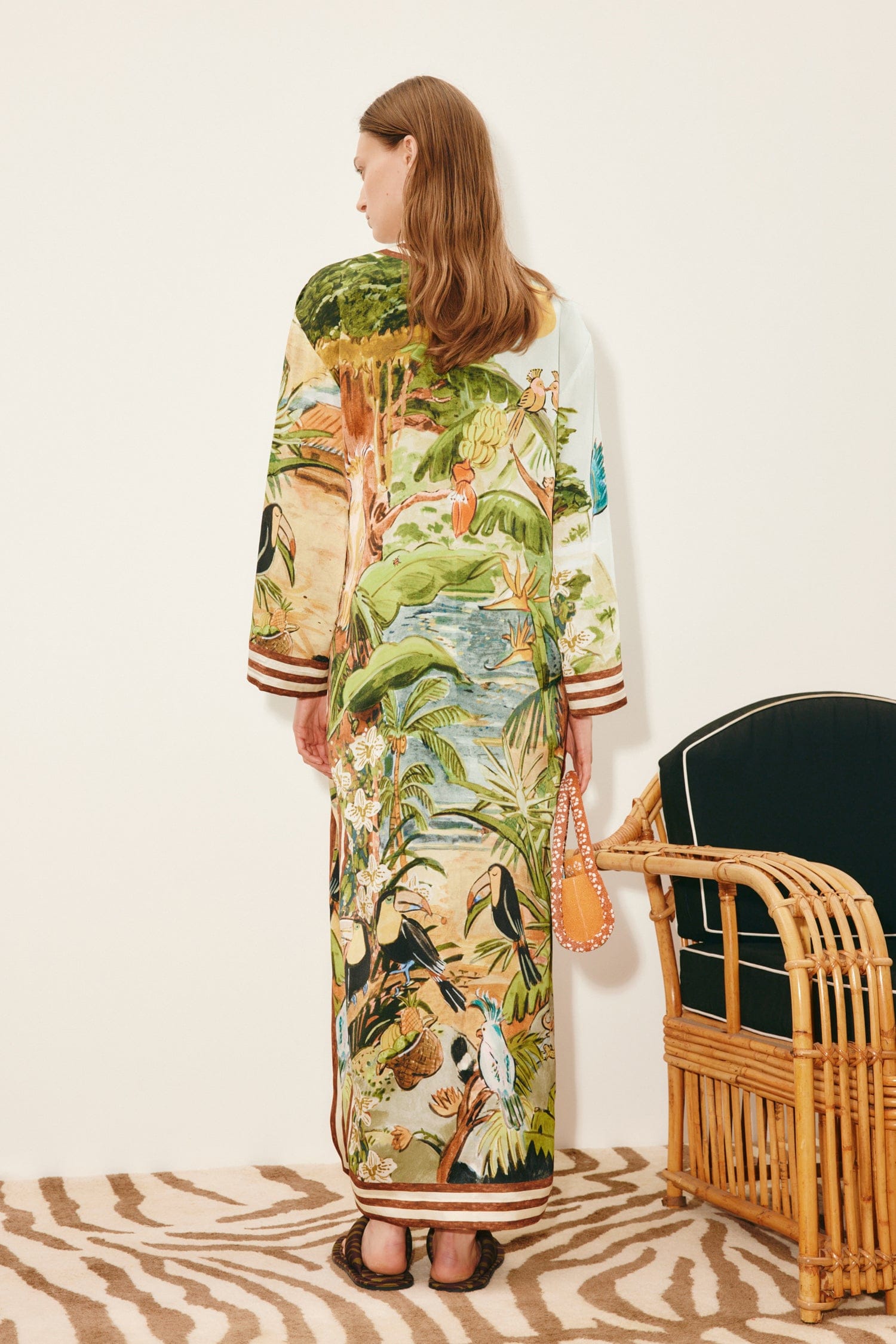 Alemäis Toucan Tango Silk Midi Dress robe soie 8