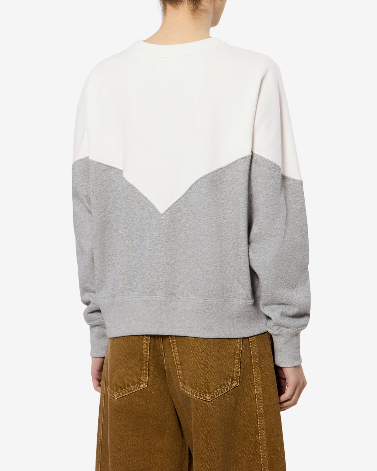 Isabel Marant Houston sweatshirt molleton bicolore logo