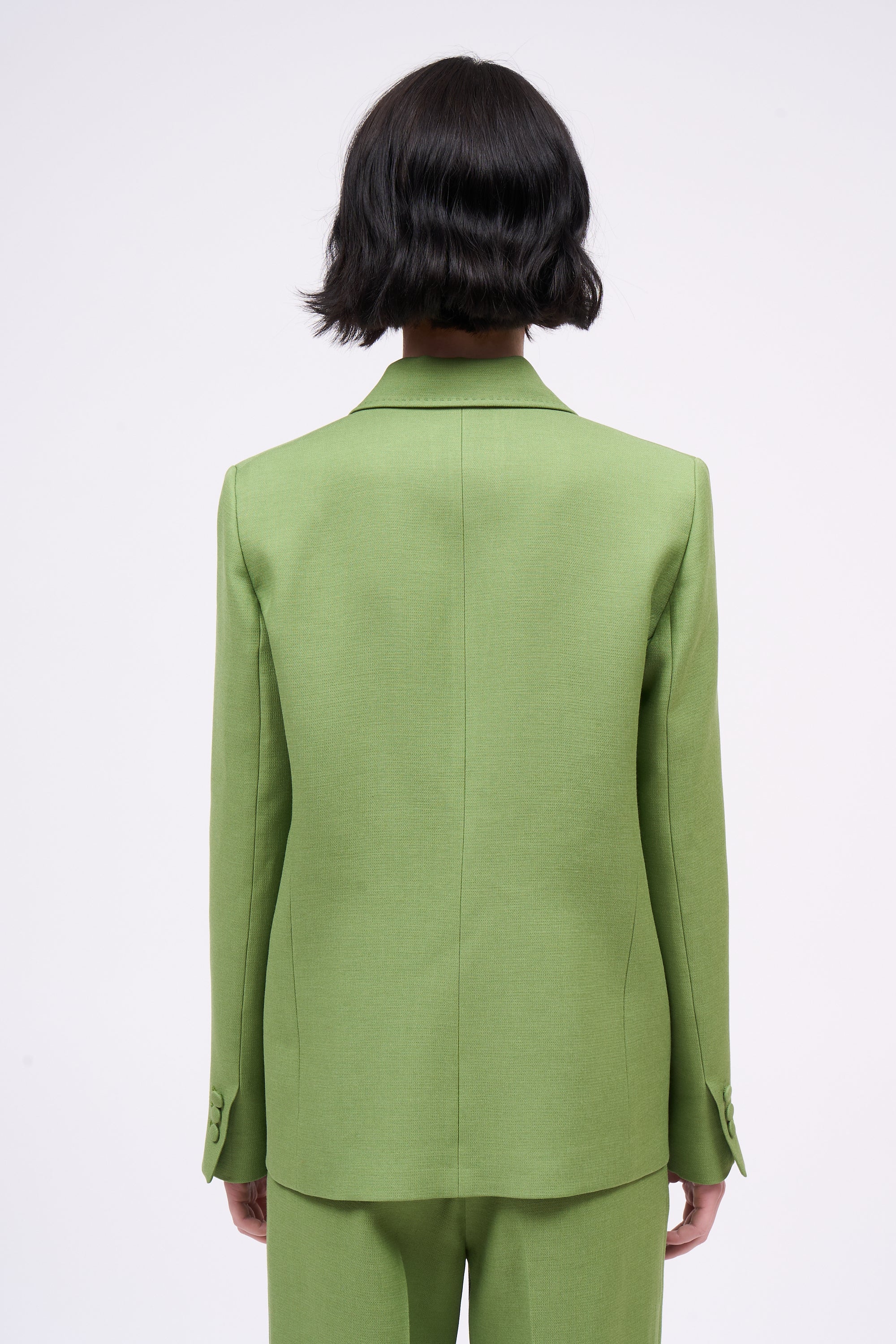 Paul & Joe Zaza veste tailleur laine soie vert
