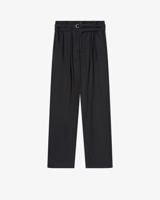 Isabel Marant Pantalons Celia pantalon noir lin large