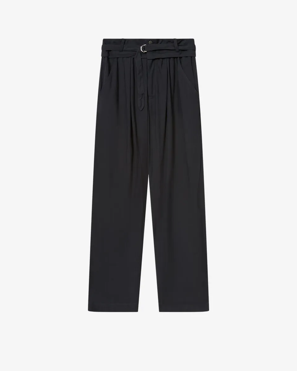 Isabel Marant Pantalons Celia pantalon noir lin large
