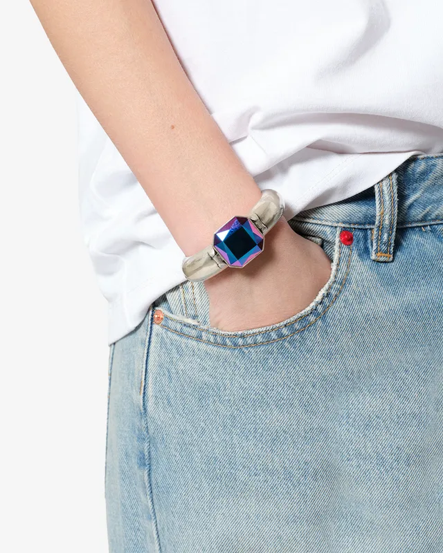 Isabel Marant Luce bracelet manchette bleu électrique