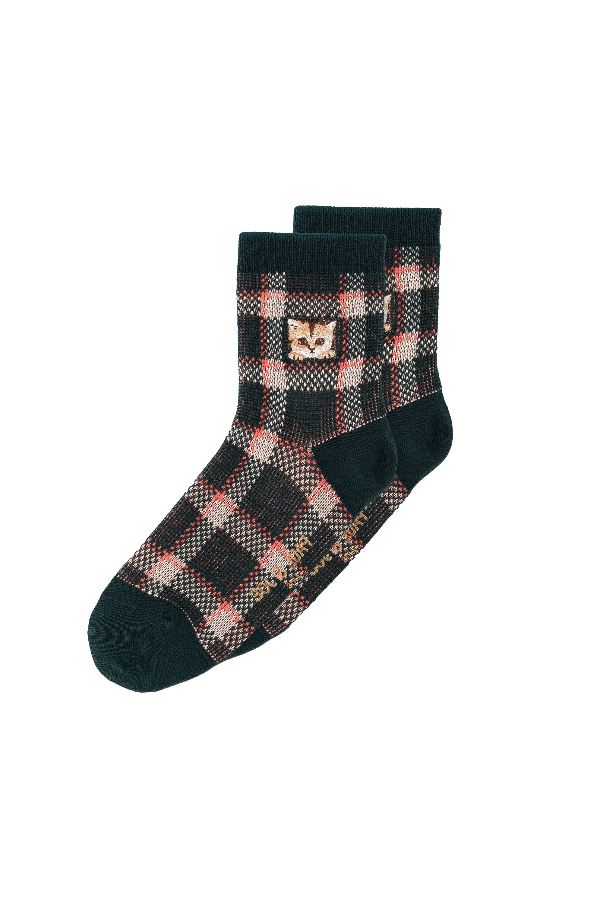 Paul & Joe Chaussettes Nounette Prince Galles vert 36-39