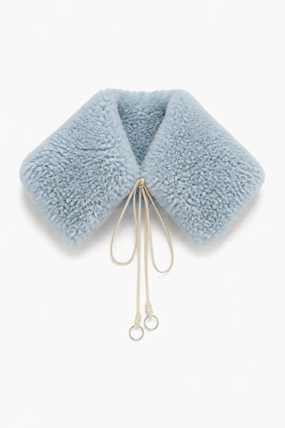Ulla Johnson Shearling Collar col turquoise réversible