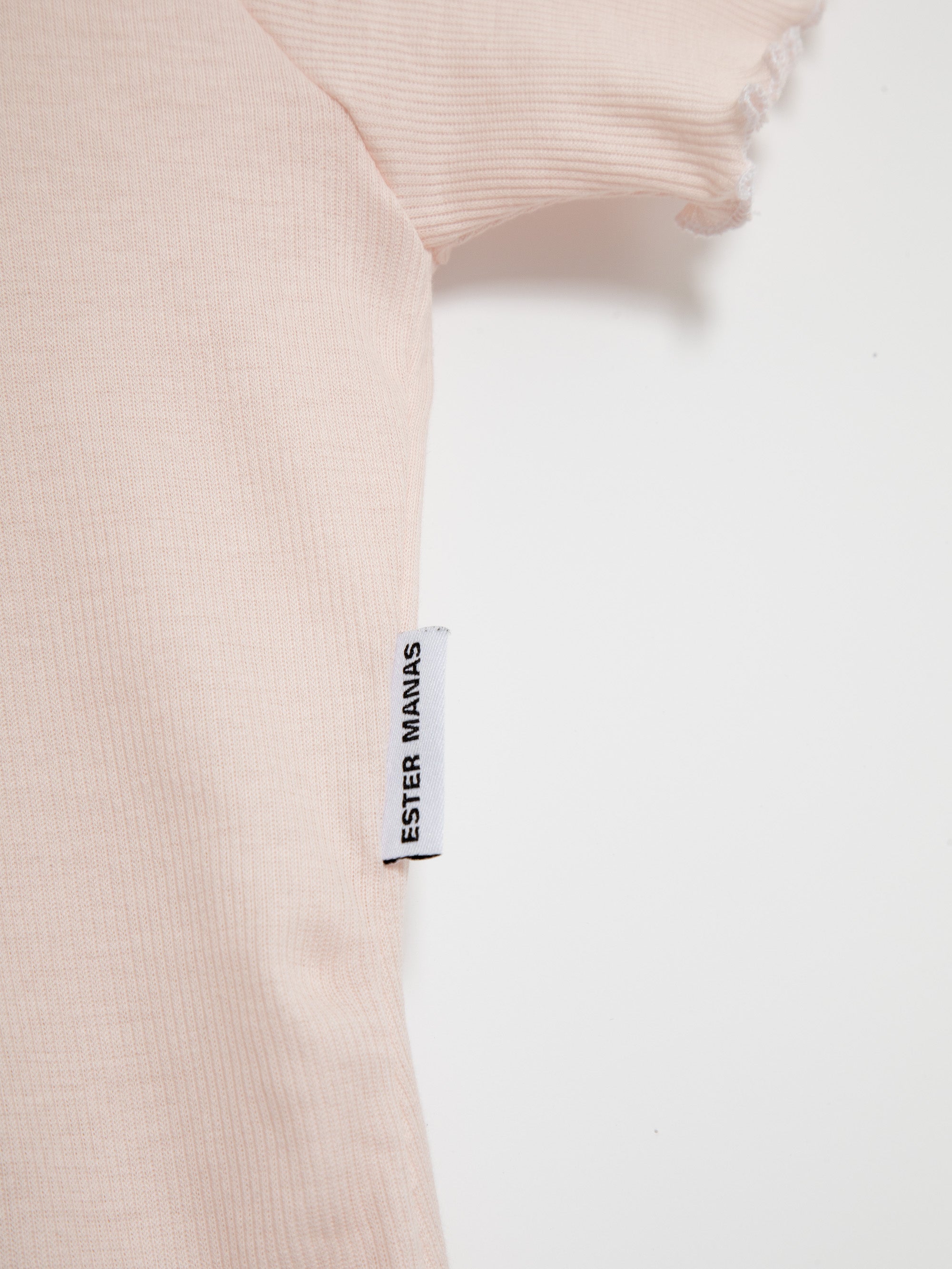 Ester Manas Mini Manas Easy Robe bébé rose asymétrique