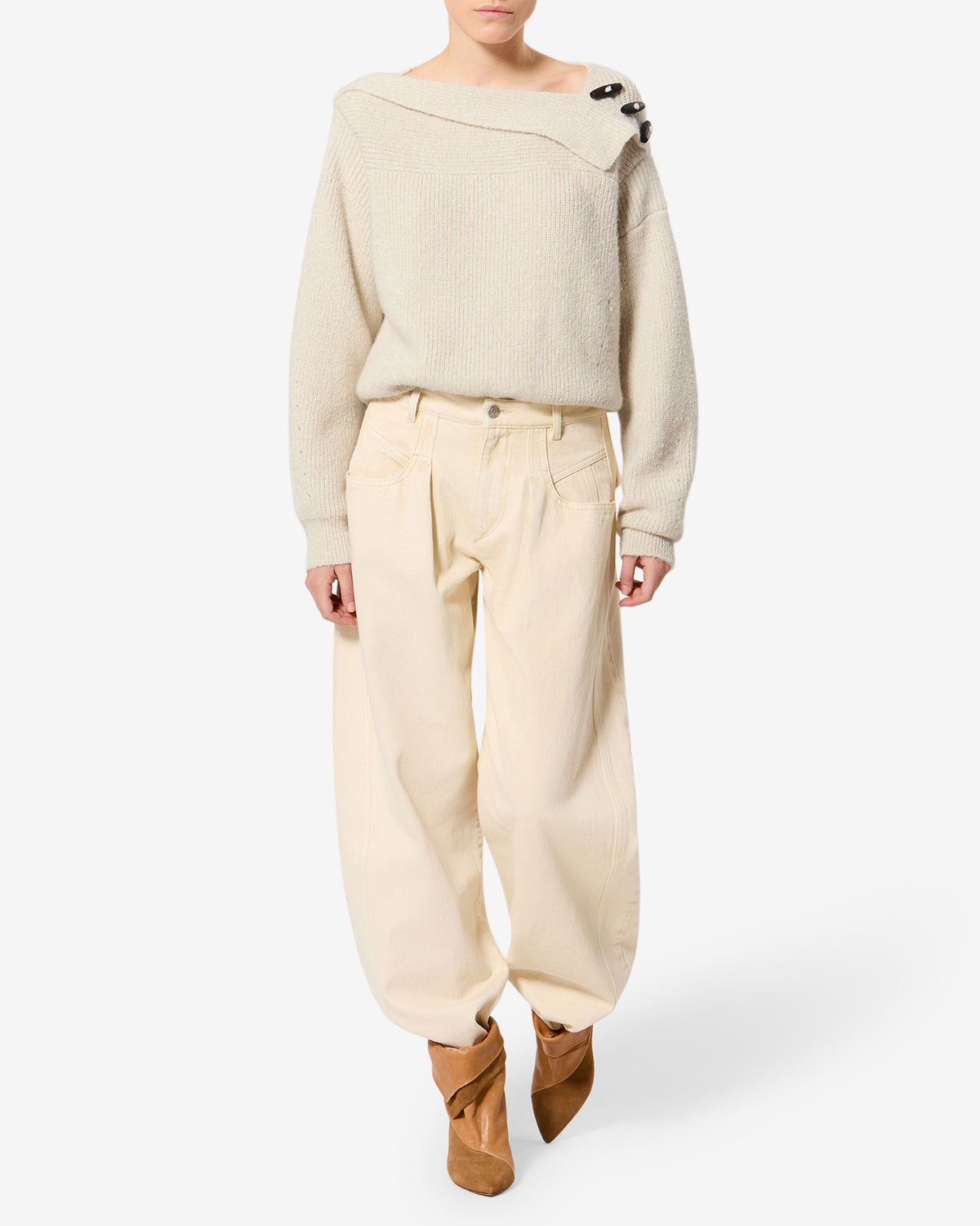 Isabel Marant Thais pull alpaga écru