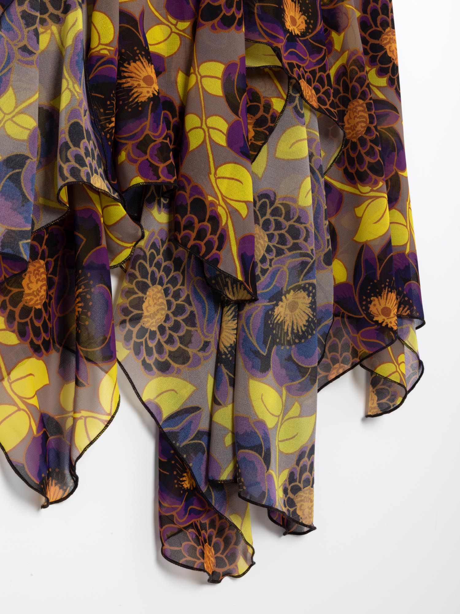 Ester Manas Skirts jupe asymétrique floral multicolore marron M/L
