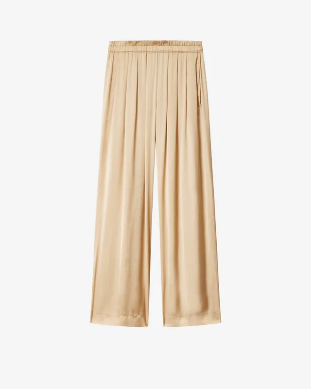 Isabel Marant Nolia pantalon satin beige large
