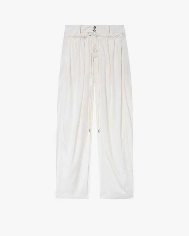 Isabel Marant Inaya pantalon large blanc effet baroudeur