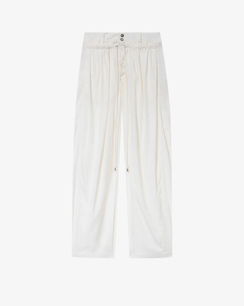 Isabel Marant Inaya pantalon large blanc effet baroudeur
