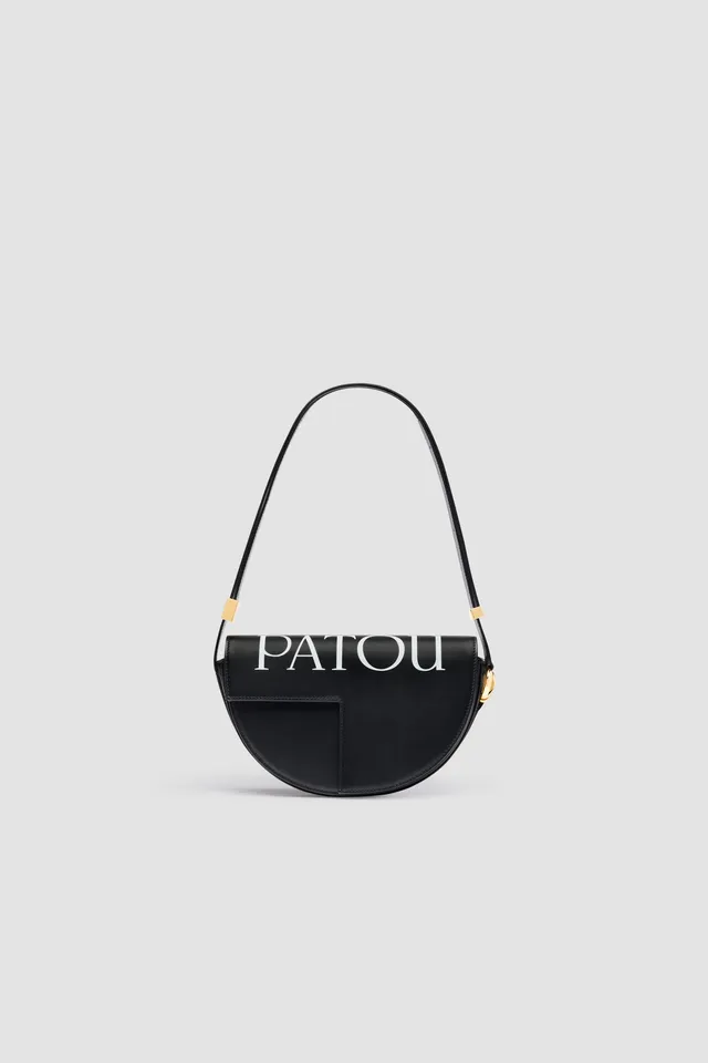 Patou Bags sac Le Patou BA0015000900B cuir noir blanc