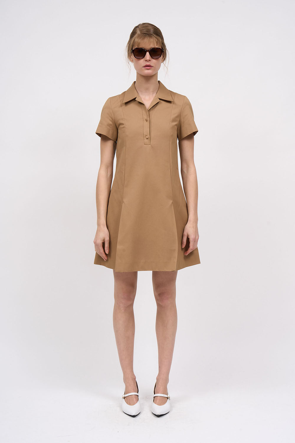 Paul & Joe Robes Gata Robe Camel Coton Panama T 34-44