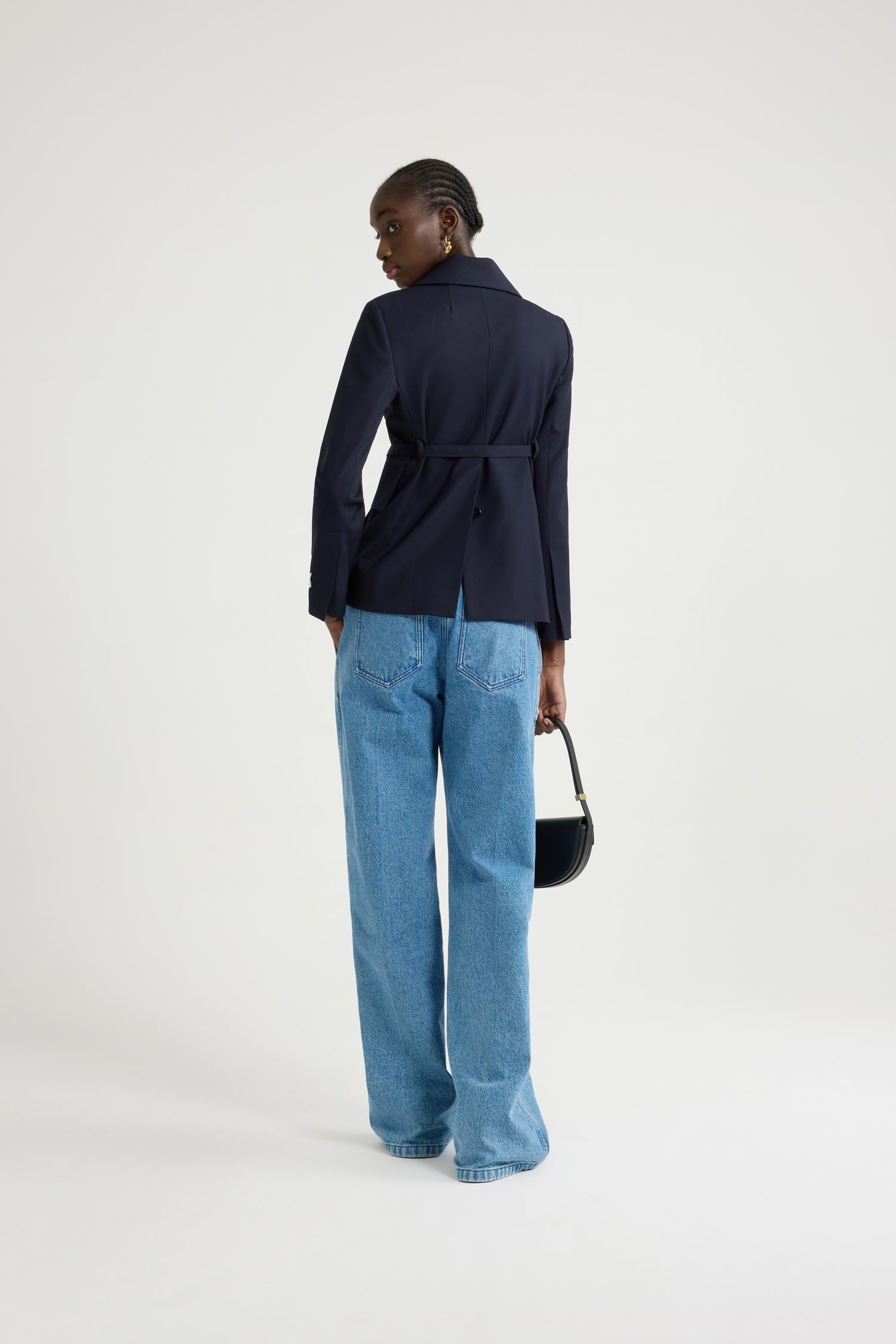 Patou Jackets veste P25JA0540103699N Navy Black laine