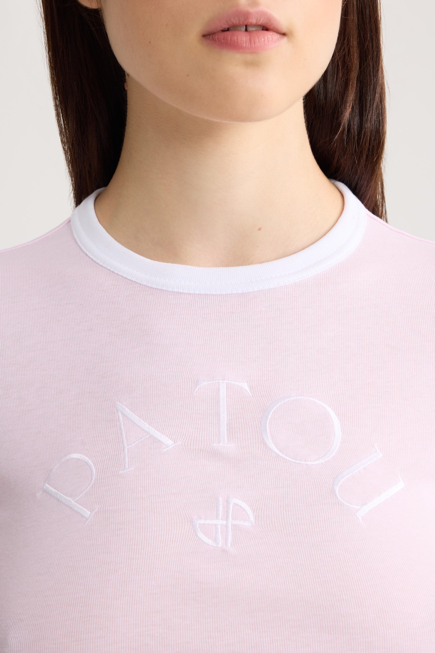 Patou JE249 t-shirt coton bio rose orchid ice