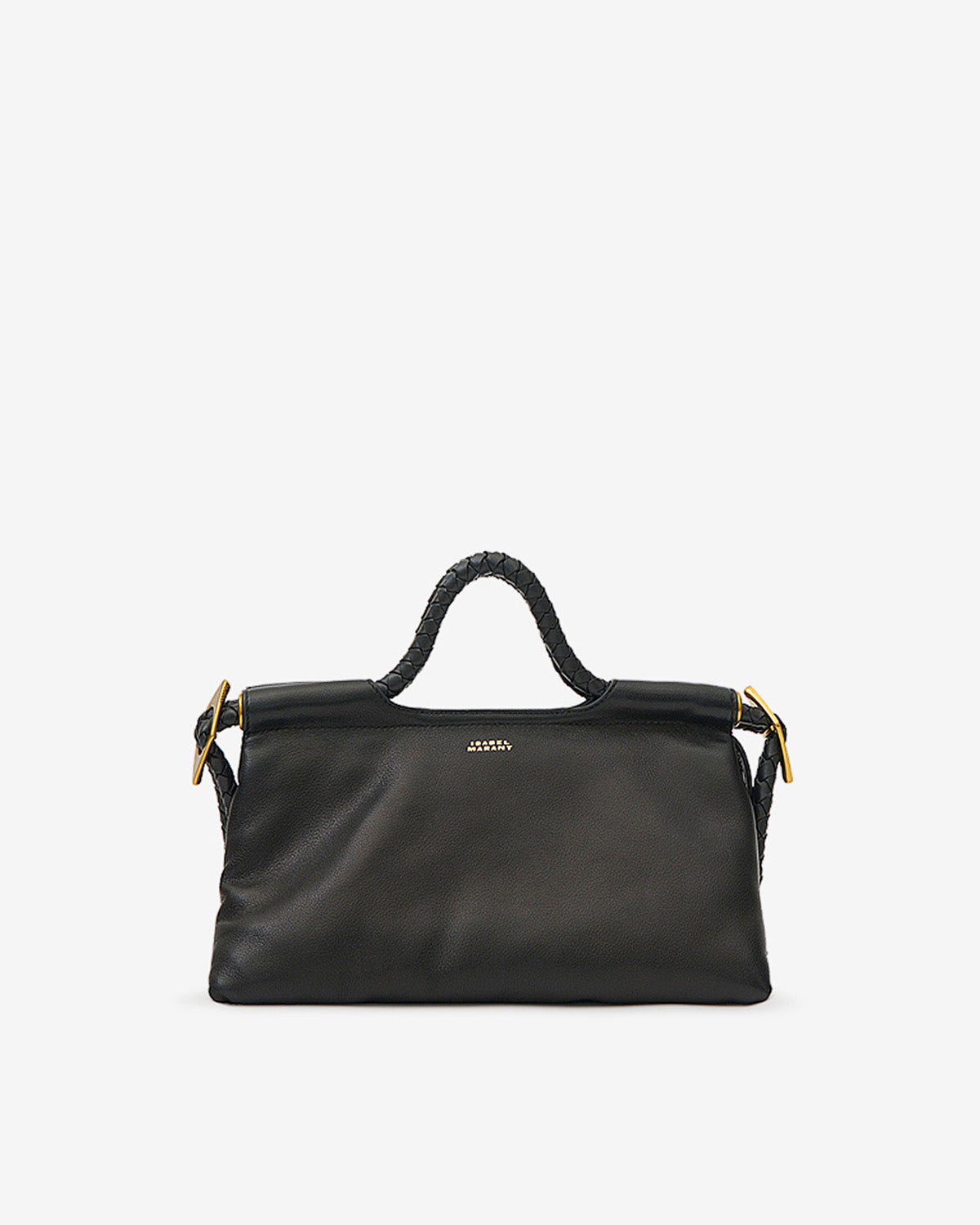 Isabel Marant Pipa M PM0124FA sac cuir noir tressé