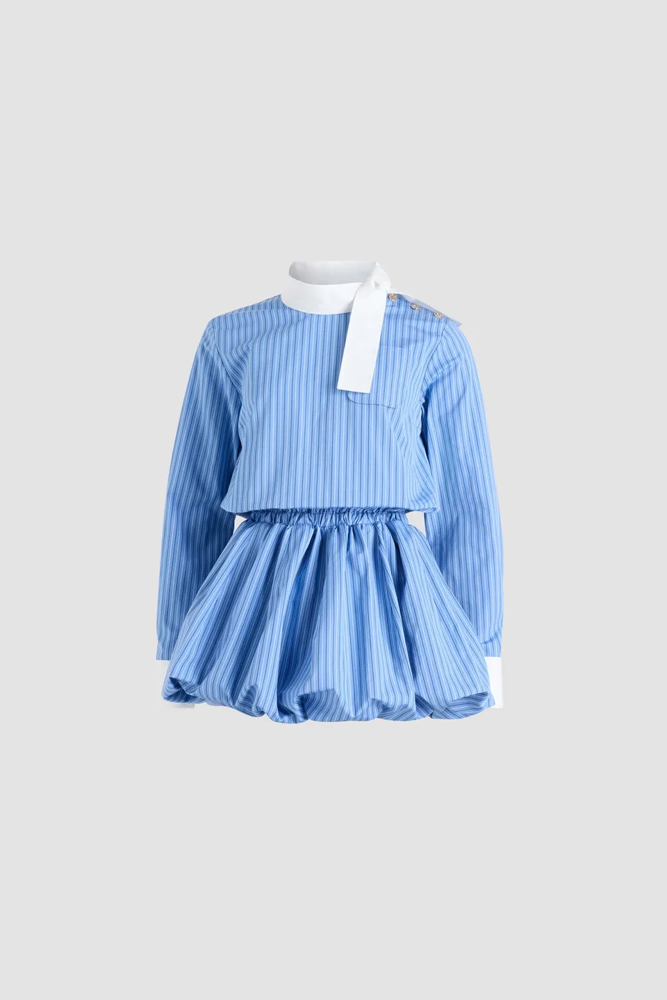 Patou Bubble H25DR20201905079 robe coton rayures bleues