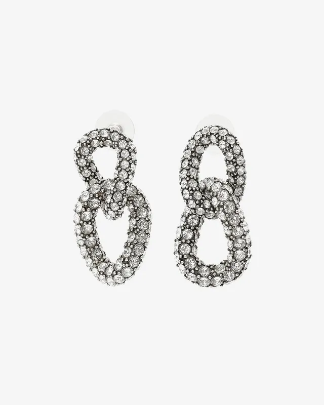 Isabel Marant Funky Ring boucles d'oreilles argenté strass