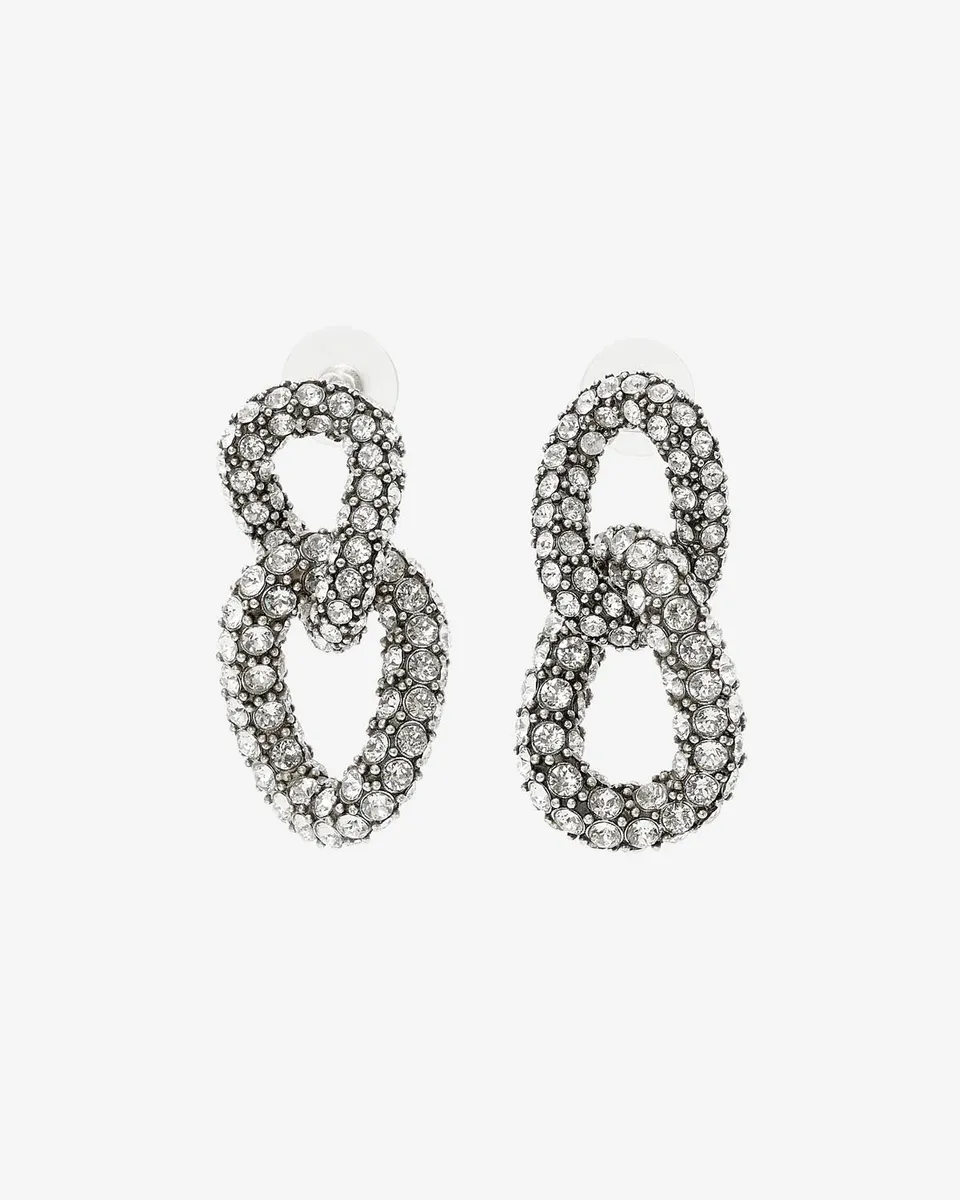 Isabel Marant Funky Ring boucles d'oreilles argenté strass