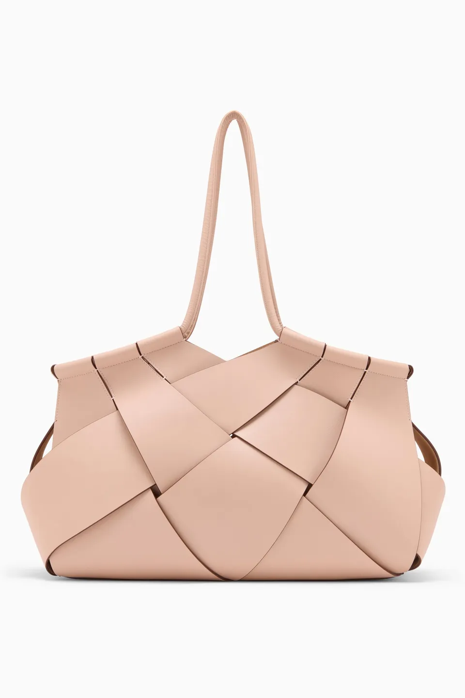 Ulla Johnson Charlotte tote cuir tressé petal