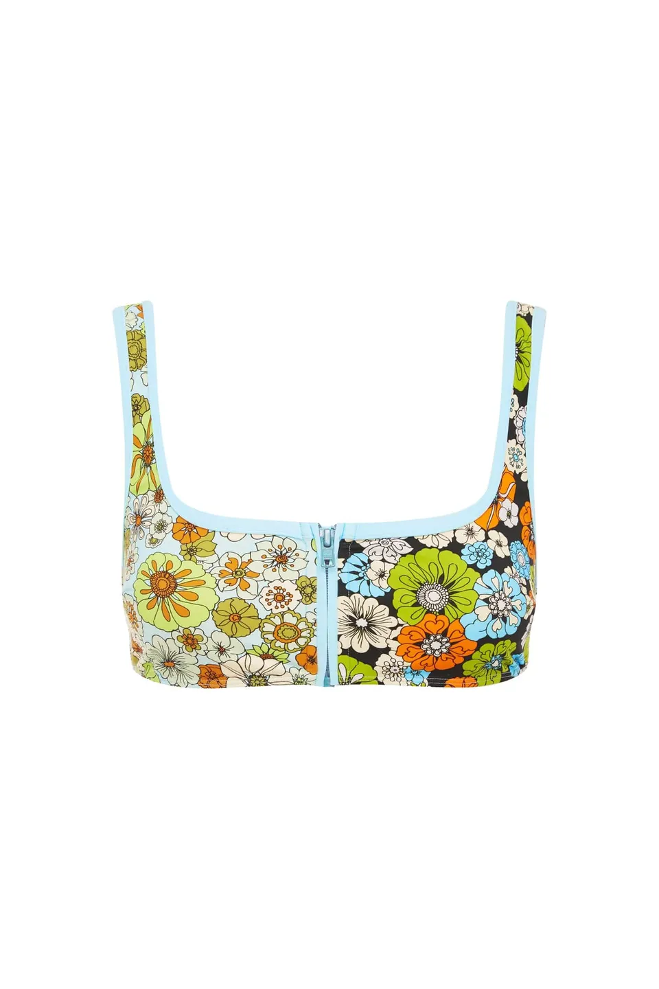 Alemaïs Orange Blossom Zip Scoop Haut Bikini M nylon recyclé