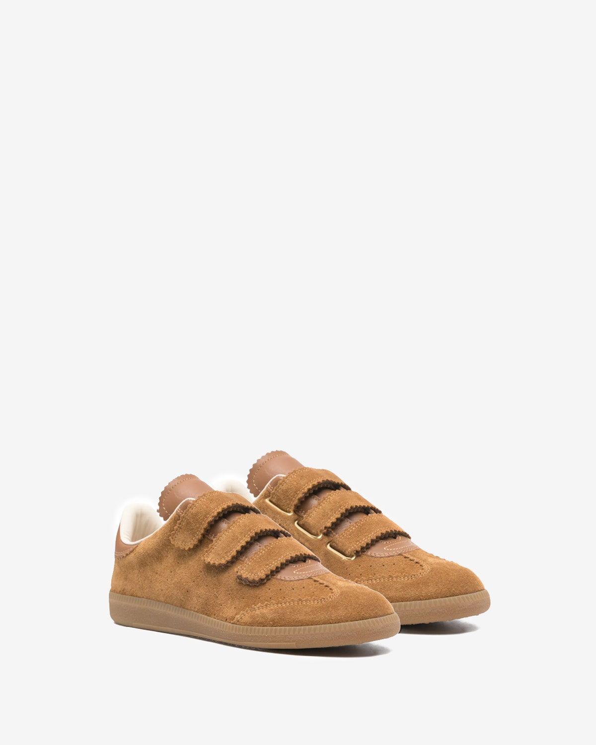 Isabel Marant Beth baskets cognac scratch cuir