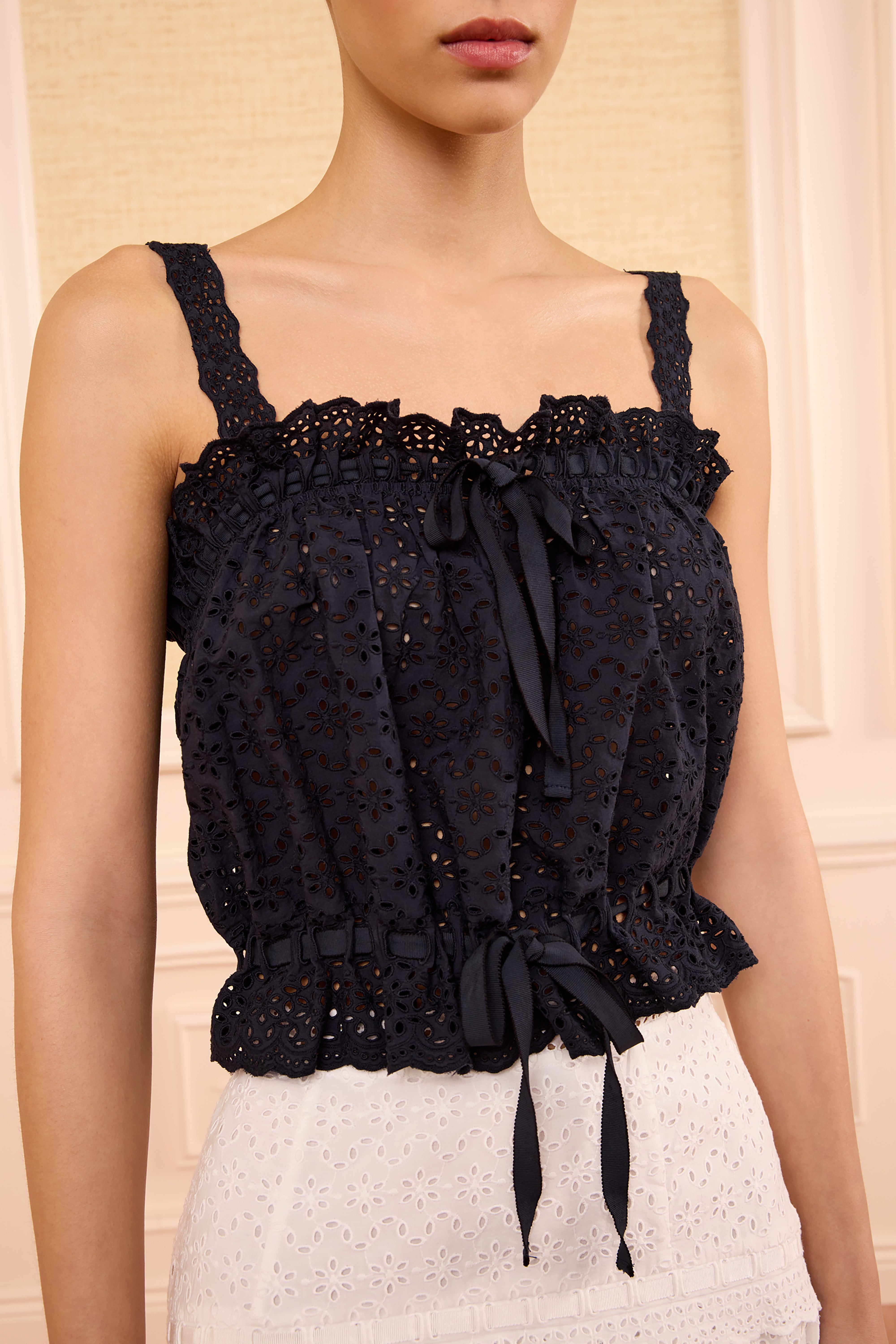 Ulla Johnson Isola top coton Midnight