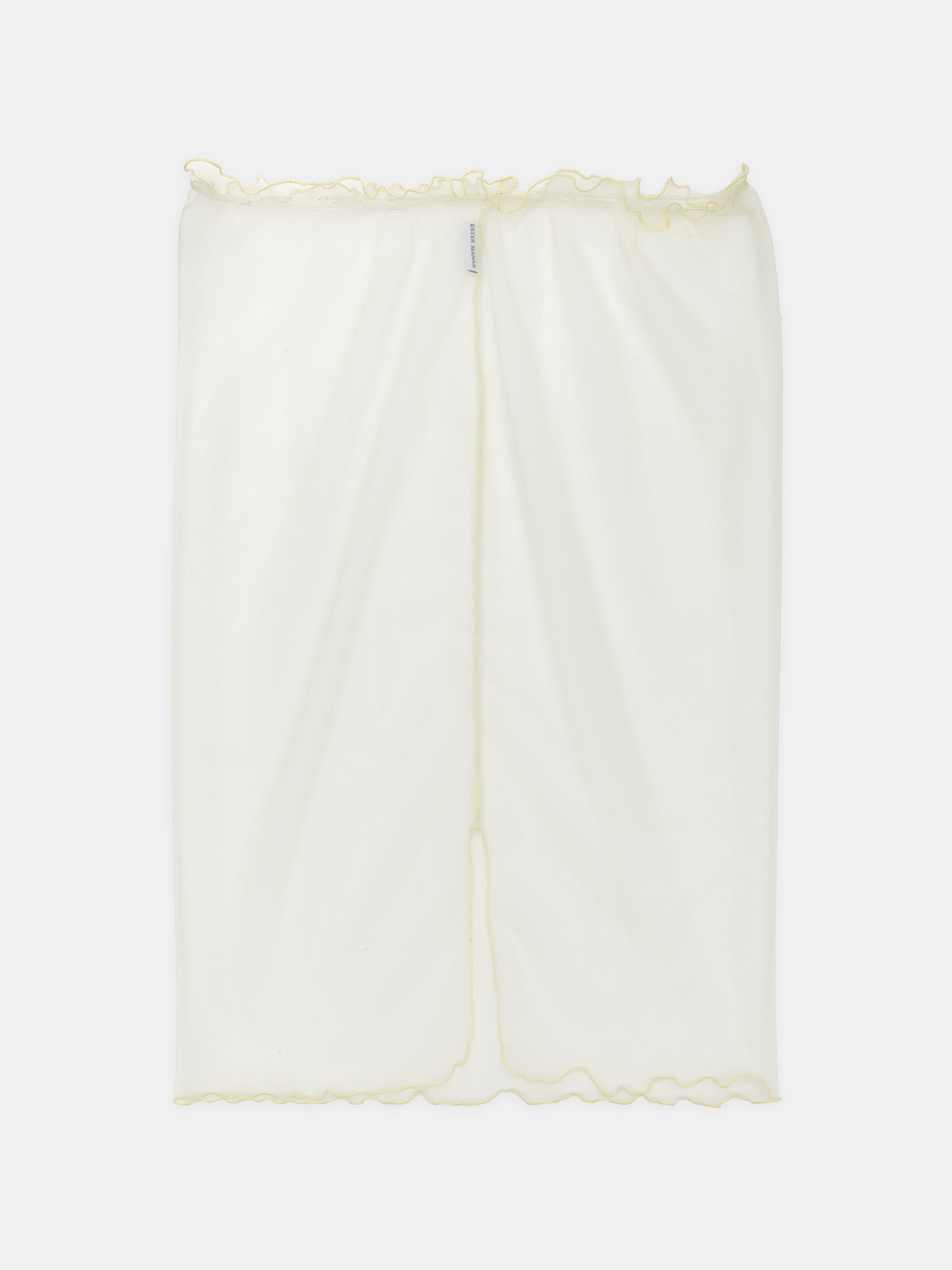 Ester Manas Mimosa Easy Skirt jupe midi jaune mesh