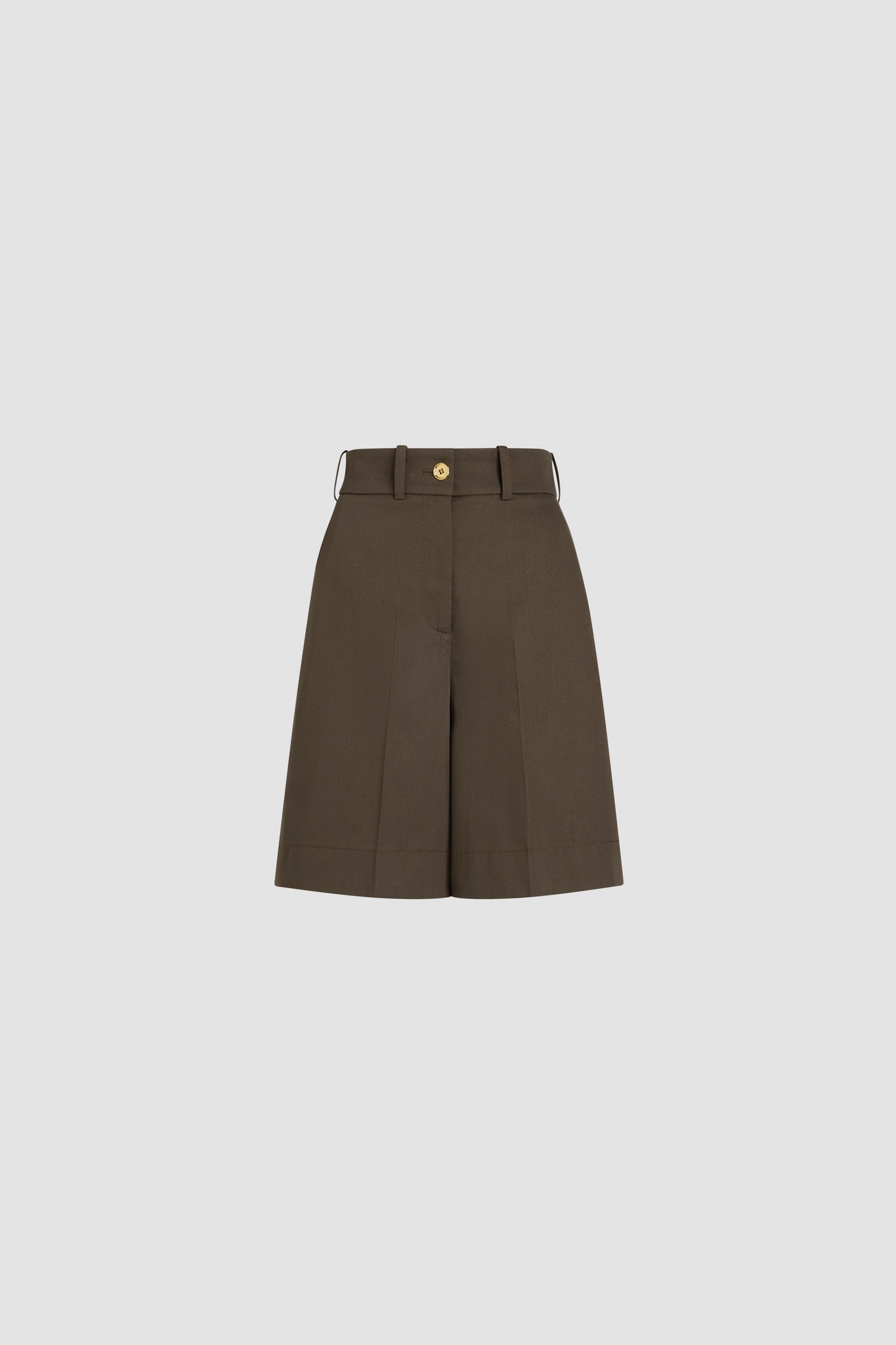 Patou TR048 bermuda gabardine coton bio marron Java Brown