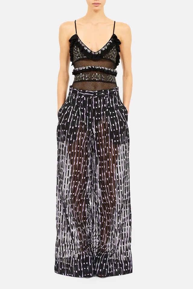 Ulla Johnson Stone Pantalon Hollyhock organza large