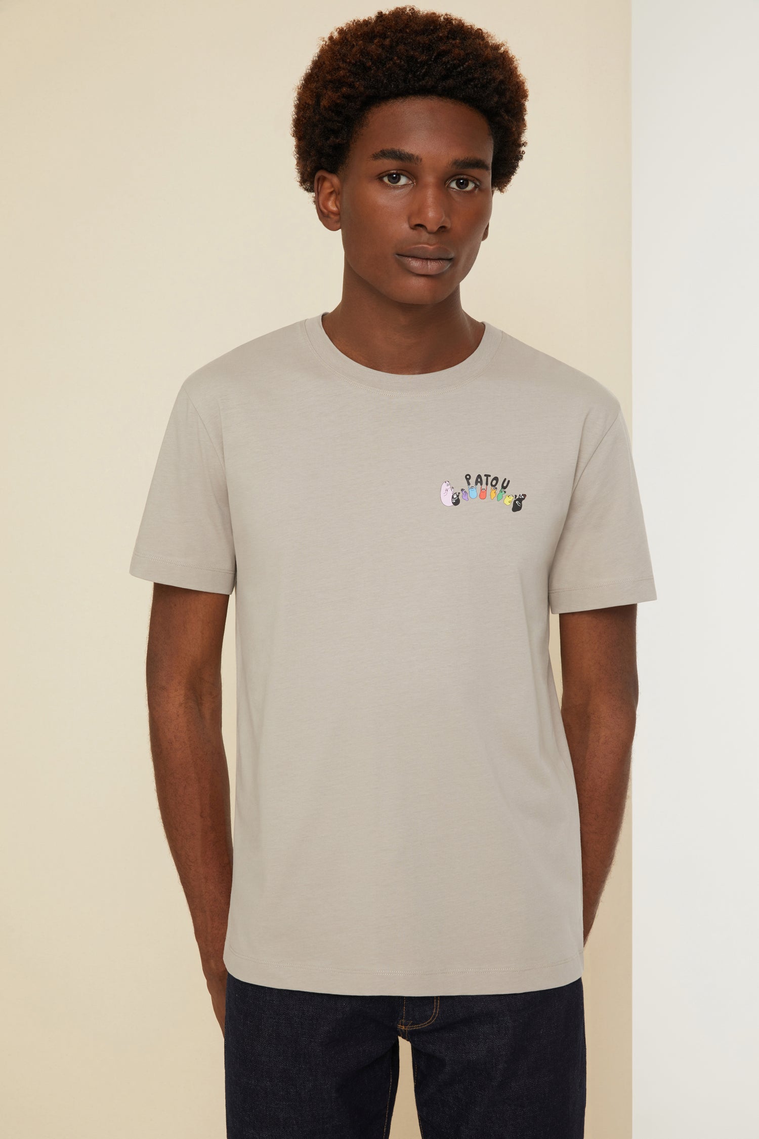 Patou t-shirt Barbapatou coton bio Parchment XS imprimé