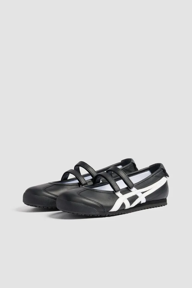 Patou x Onitsuka Tiger E25FO014 ballerines cuir nappa noir