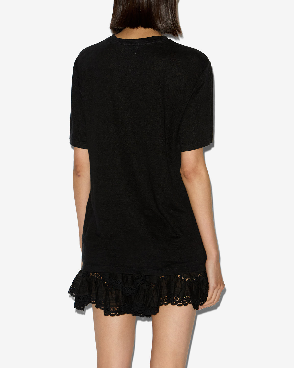 Isabel Marant Zewel t-shirt lin noir logo