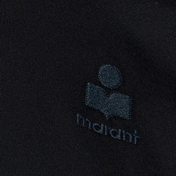 Isabel Marant Aby t-shirt coton noir logo brodé
